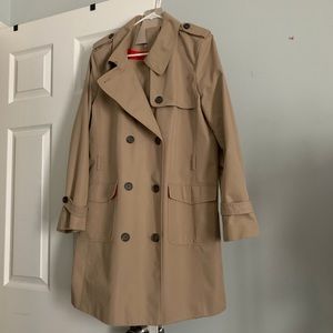 LOFT Khaki Trench Coat